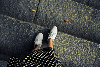 feet sidewalk